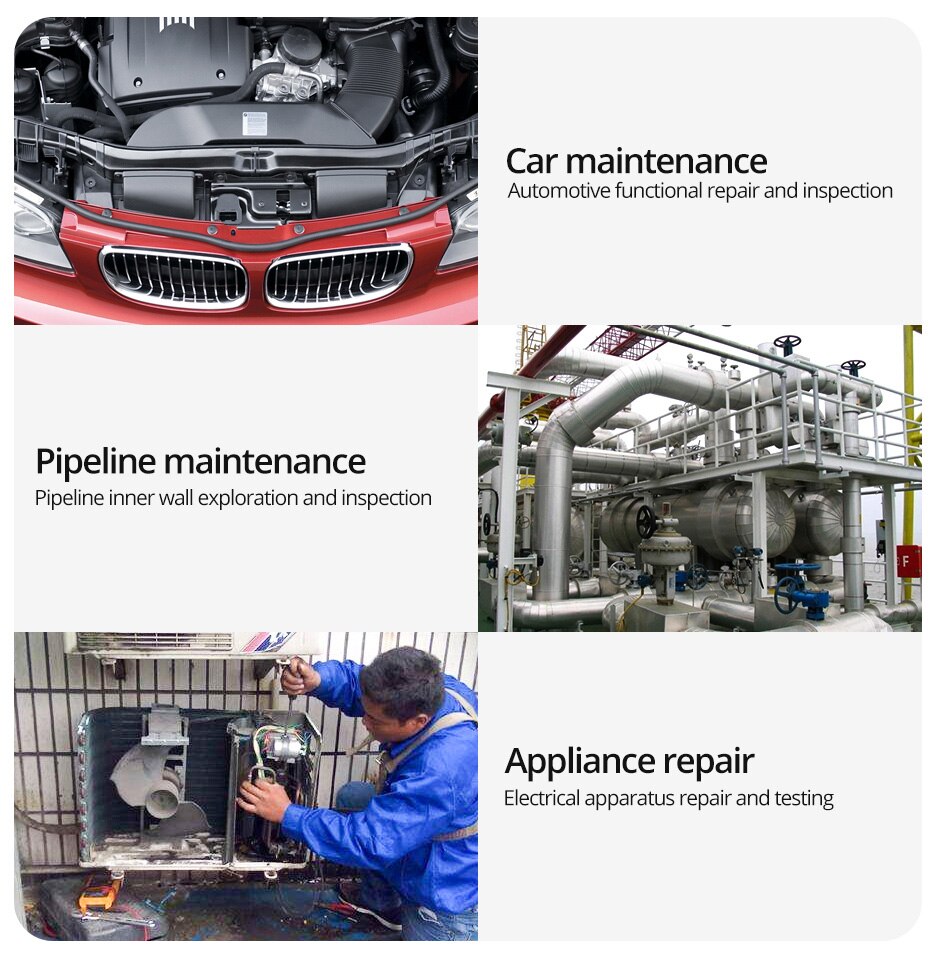 Industrial Borescope IP68 Waterproof With 8 LED Camera. 1080P 4.3 Inch IPS Single Or Dual Lens .