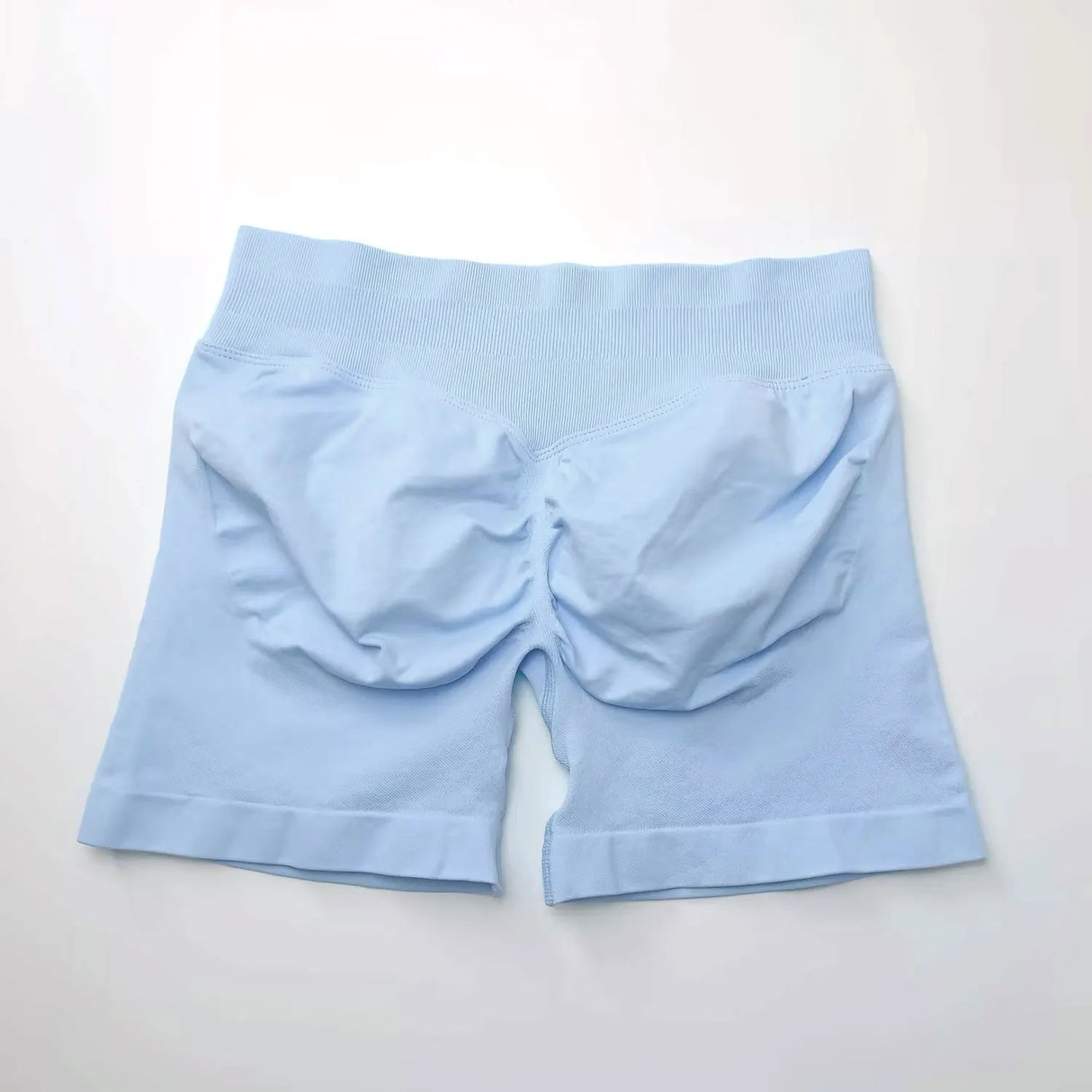 NCLAGEN 4.5" Women's Low Ribbed Band Scrunch Butt Seamless Impact Shorts