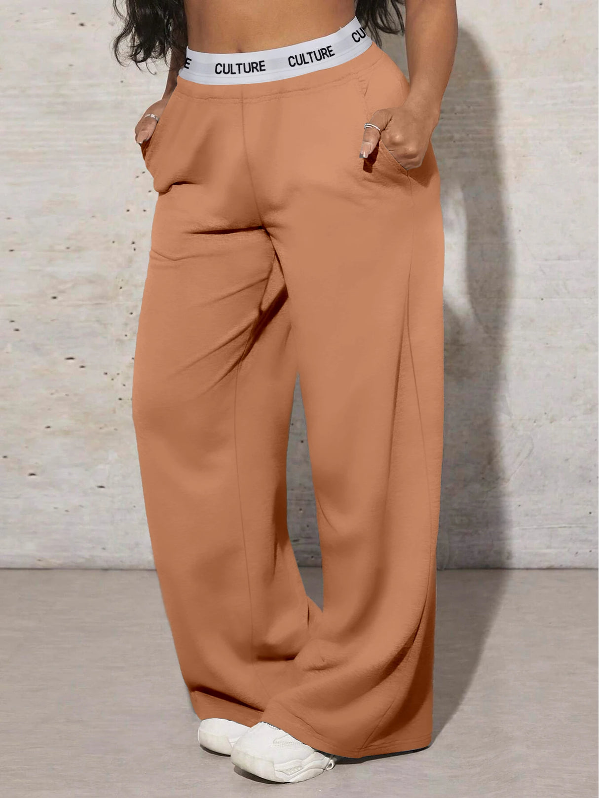 High Waisted Tummy Control Wide Leg Sweatpants