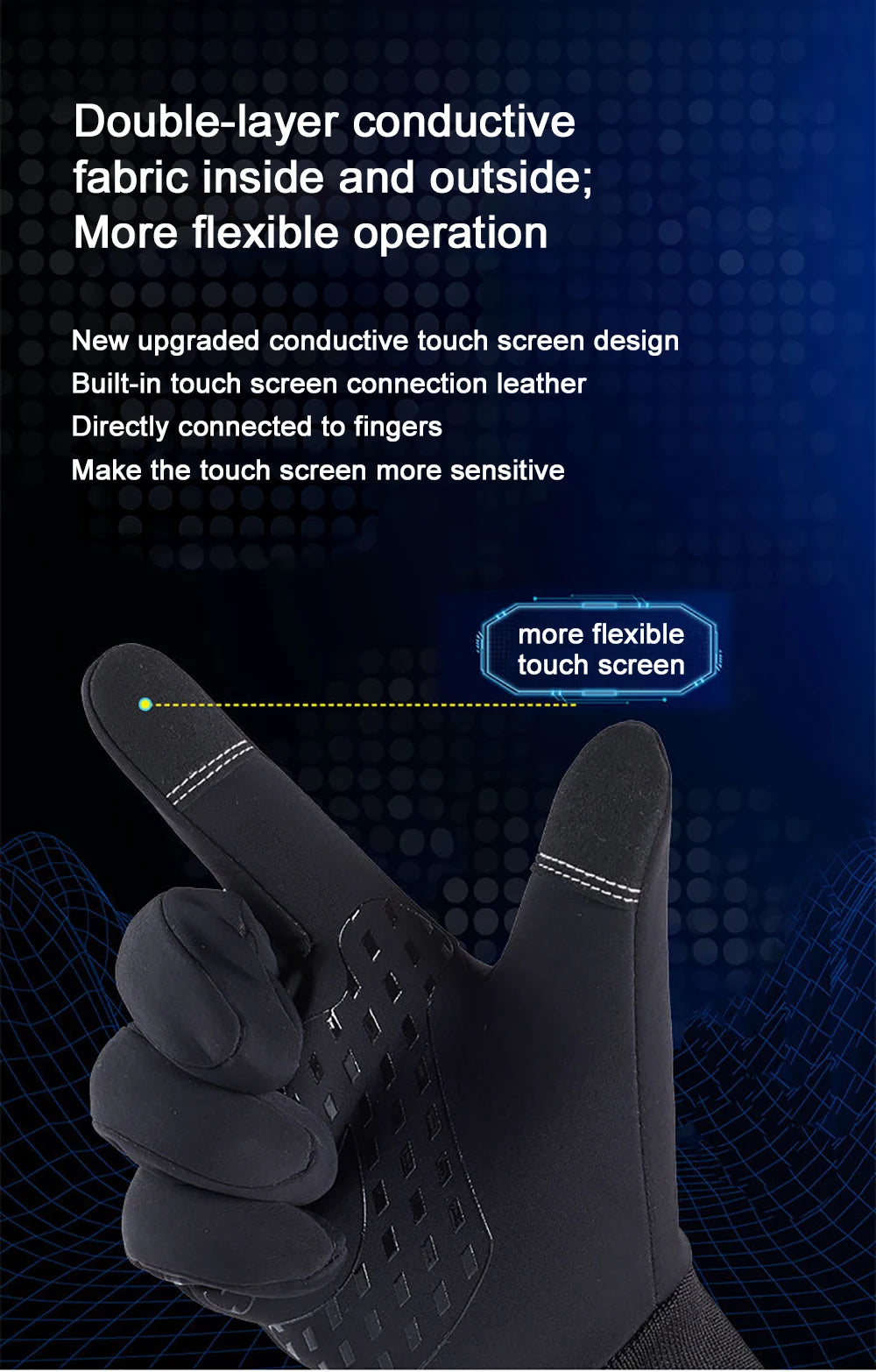 Men's Waterproof/Touchscreen Winter Gloves