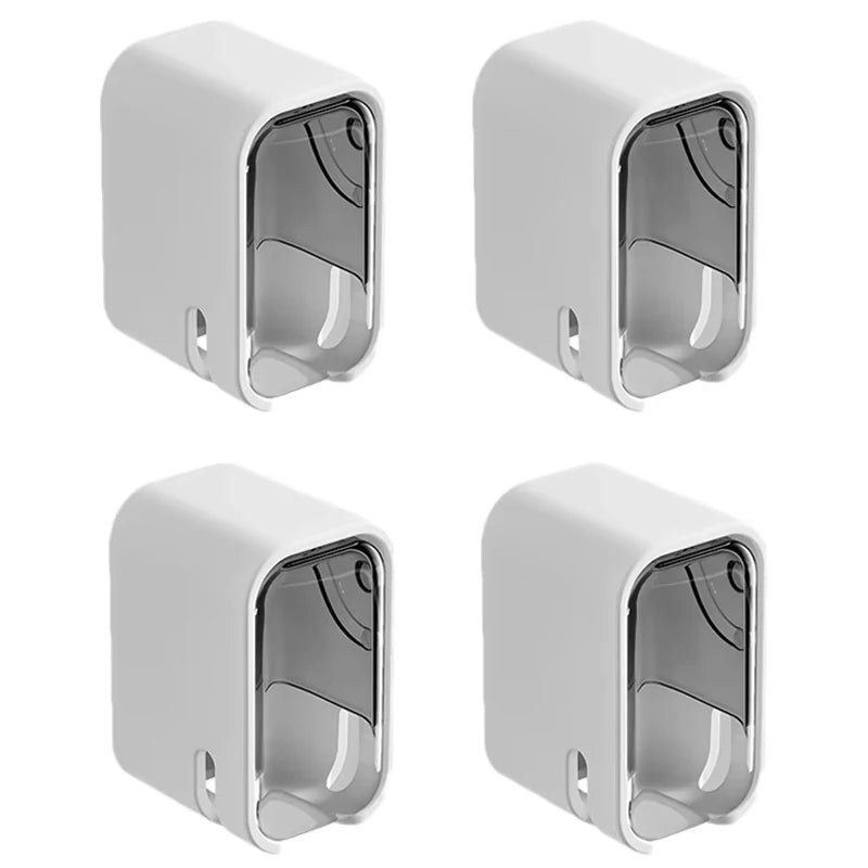 2PCS Flip-top Wall Mounted Toothbrush Rack