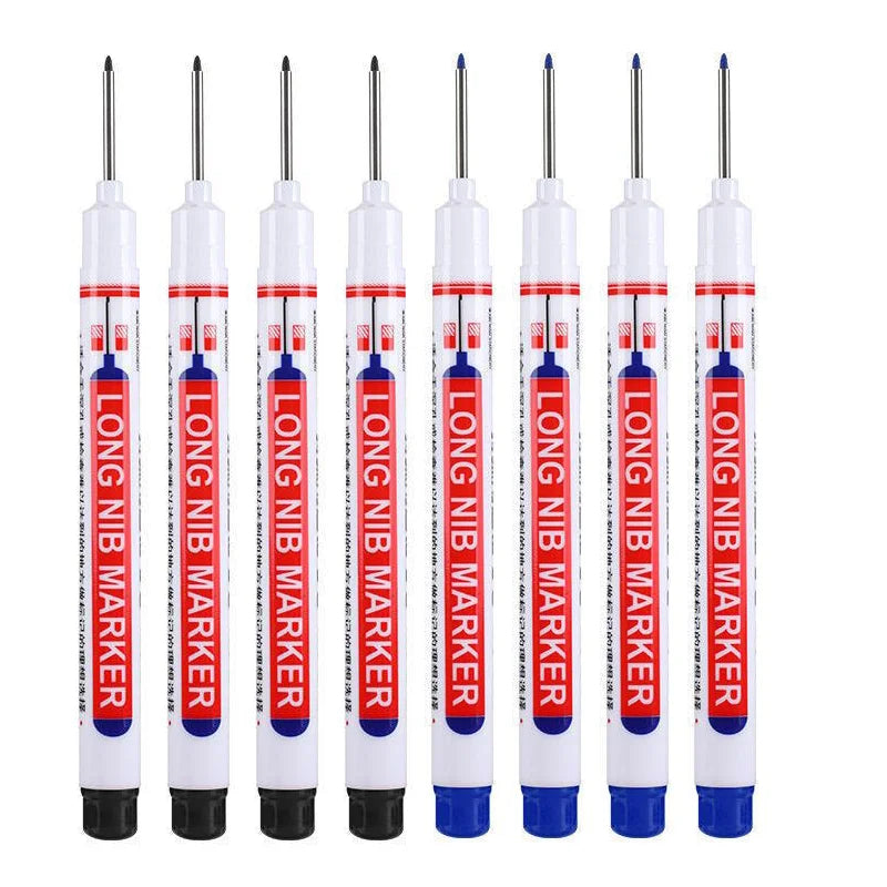6Pcs/Set 20mm Waterproof, Long Nib Head Markers For Metal Or Woodworking.