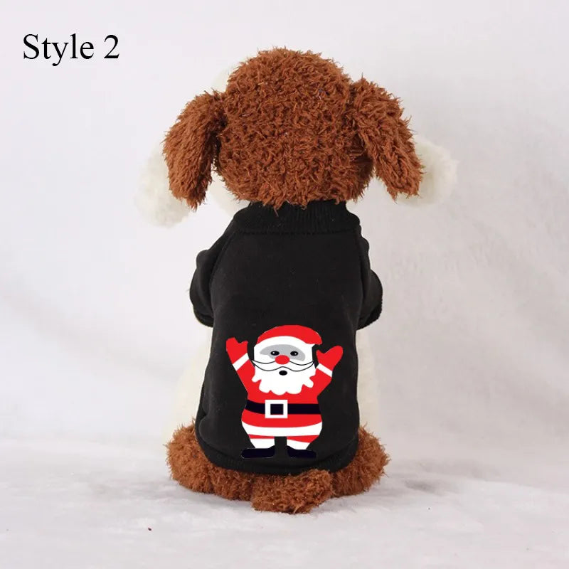 Christmas Fleece Pet Sweater.