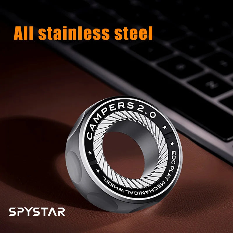 Stainless Steel Office Desk EDC Magnetic Ring For Anti Stress