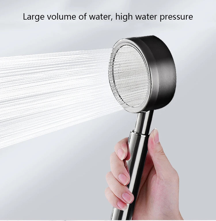 Stainless Steel Pressurized Rain Shower Head With Filter