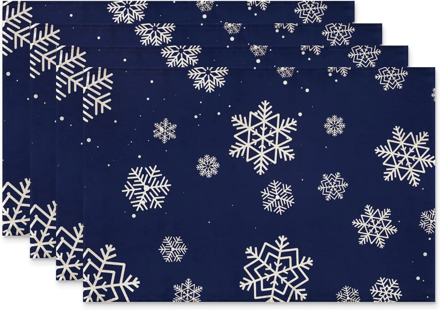 4PCS 30*45CM Linen Christmas Table Placemats