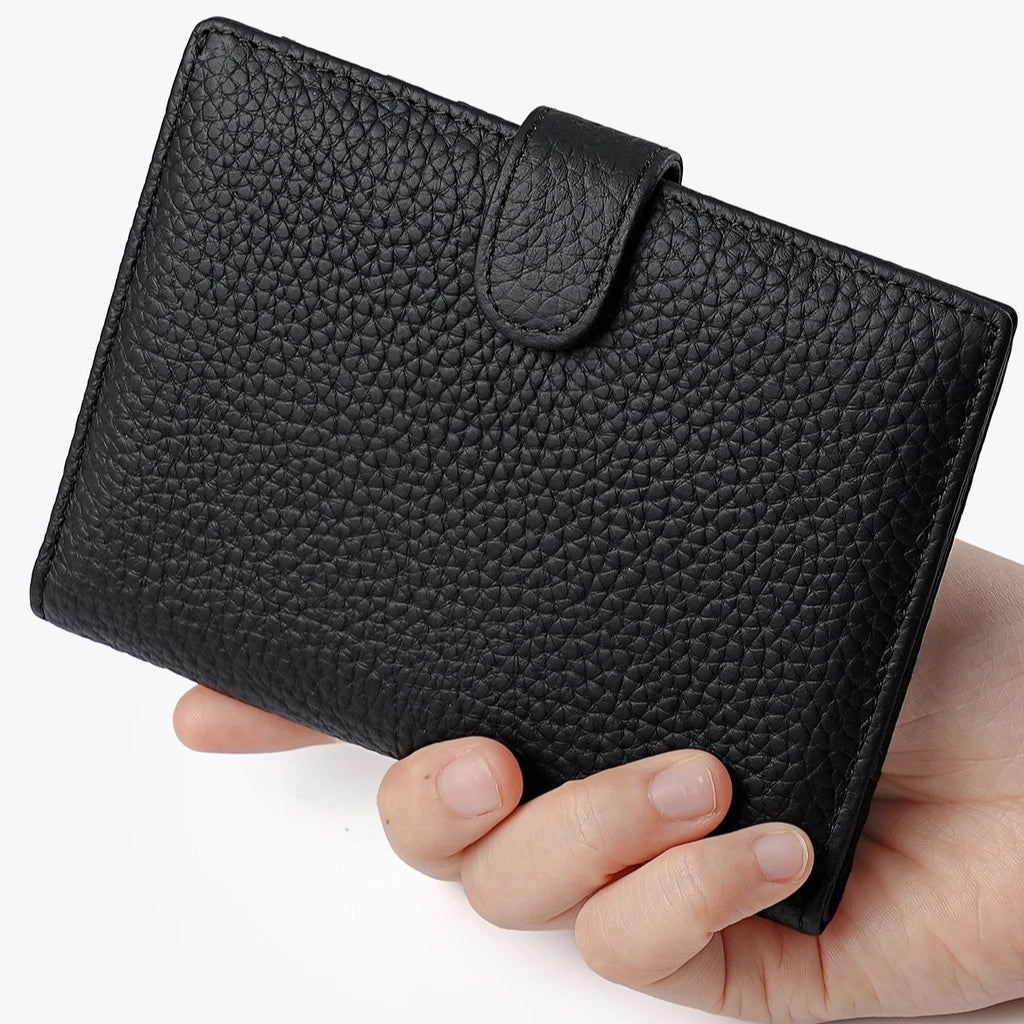 Men Or Women's RFID Slim Leather Passport Holder With Card And Money Slots