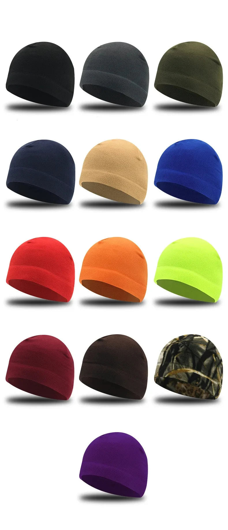 Unisex Windproof Polar Fleece Beanie