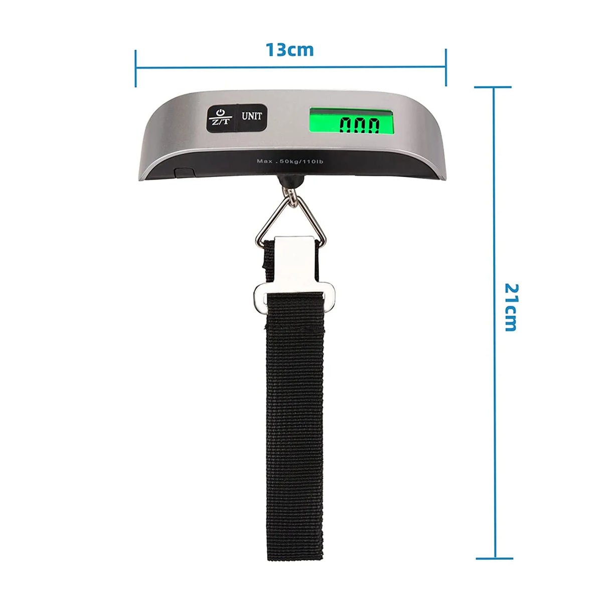 Hanging Digital LCD Display Scale weighs up to 110lb/50kg.