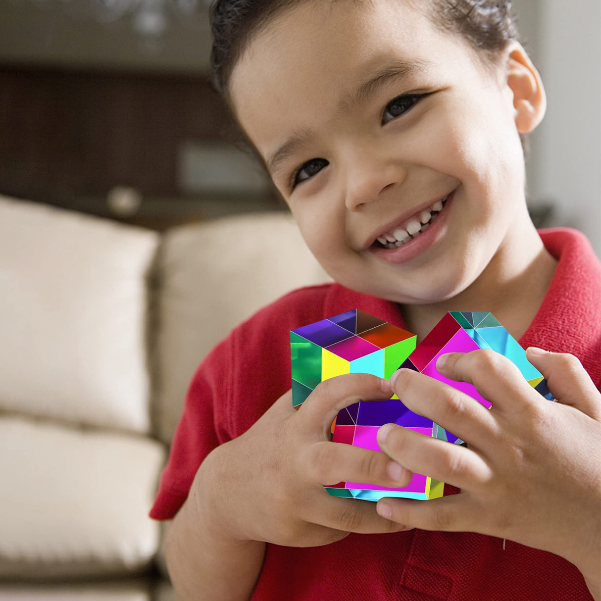 Crystal magic Color Cube Prism 30 50 60 40mm.