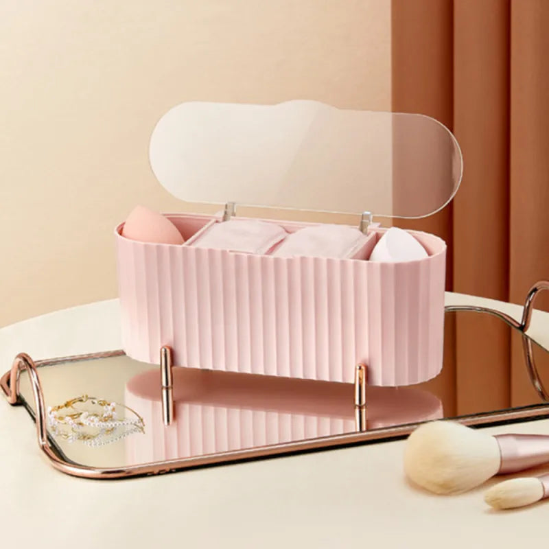 Vanity Organizer For Cotton Pads To Remove Makeup