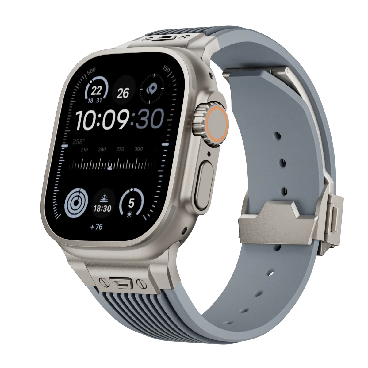 Silicone Sports Strap for Apple Watch Ultra 2/1 49mm Series 9 8 7 45mm 44mm Or IWatch 6 5 4 3 Se 44mm 42mm