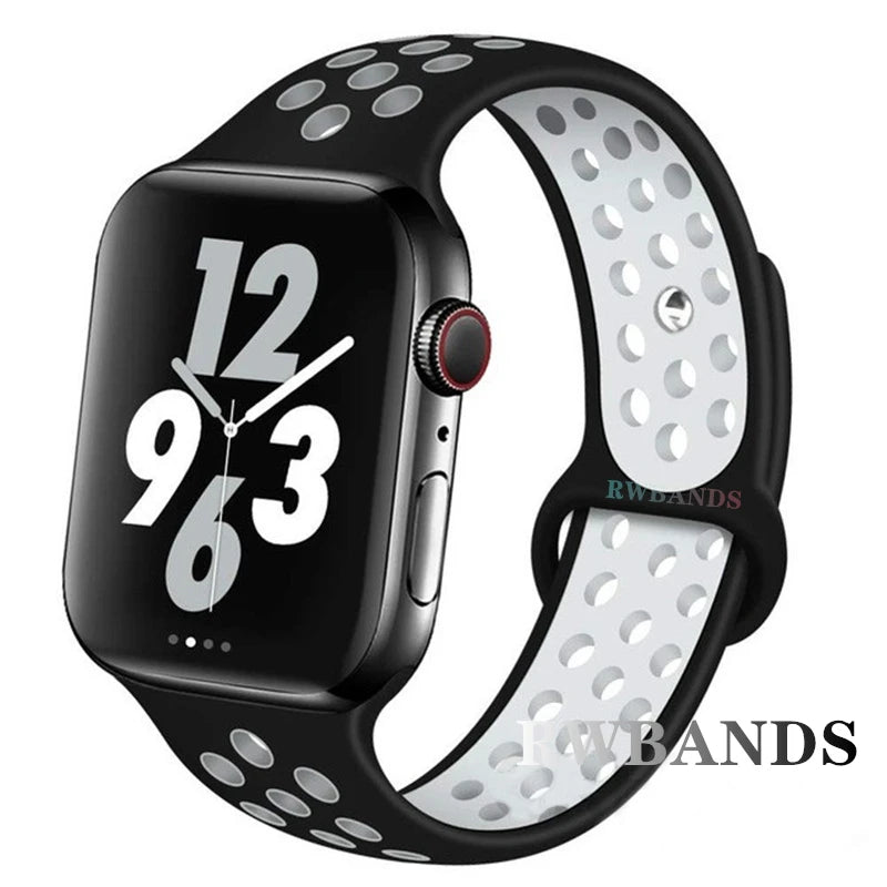 Sport Strap for Apple Watch Band 46mm 44mm 40mm 42-38-41mm 45mm Series 10 9 8 7 6 SE 5 3 Ultra 2 49mm