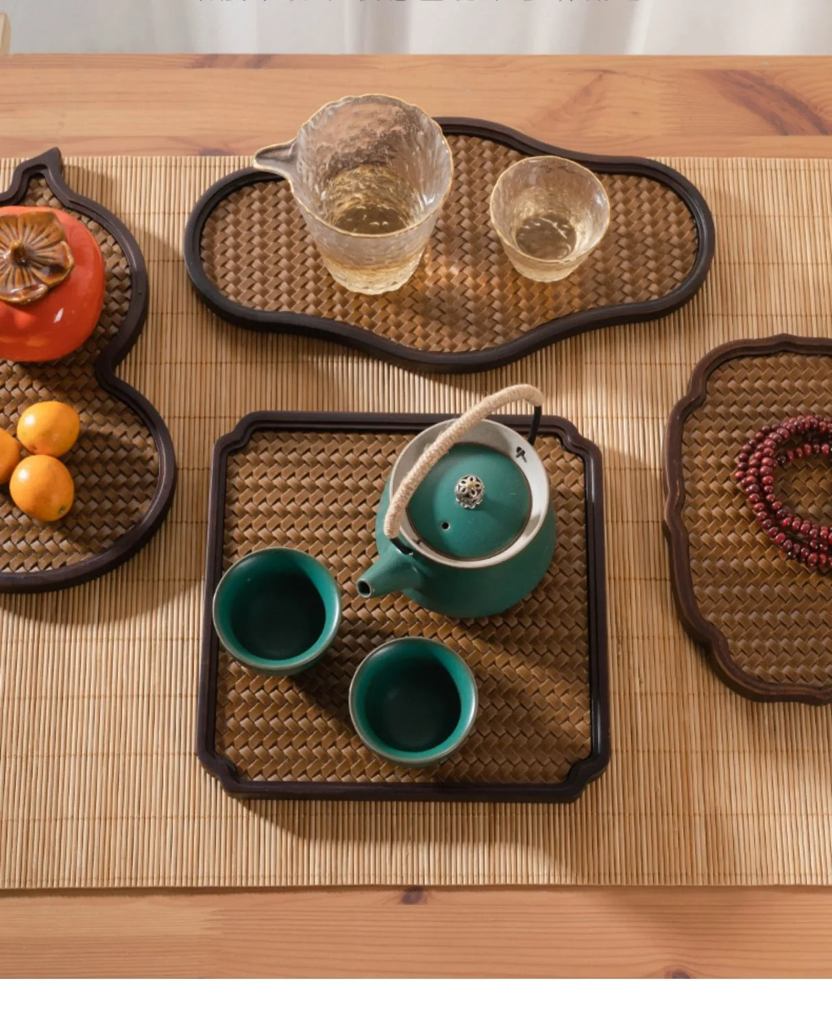 Imitation Bamboo Tea Tray