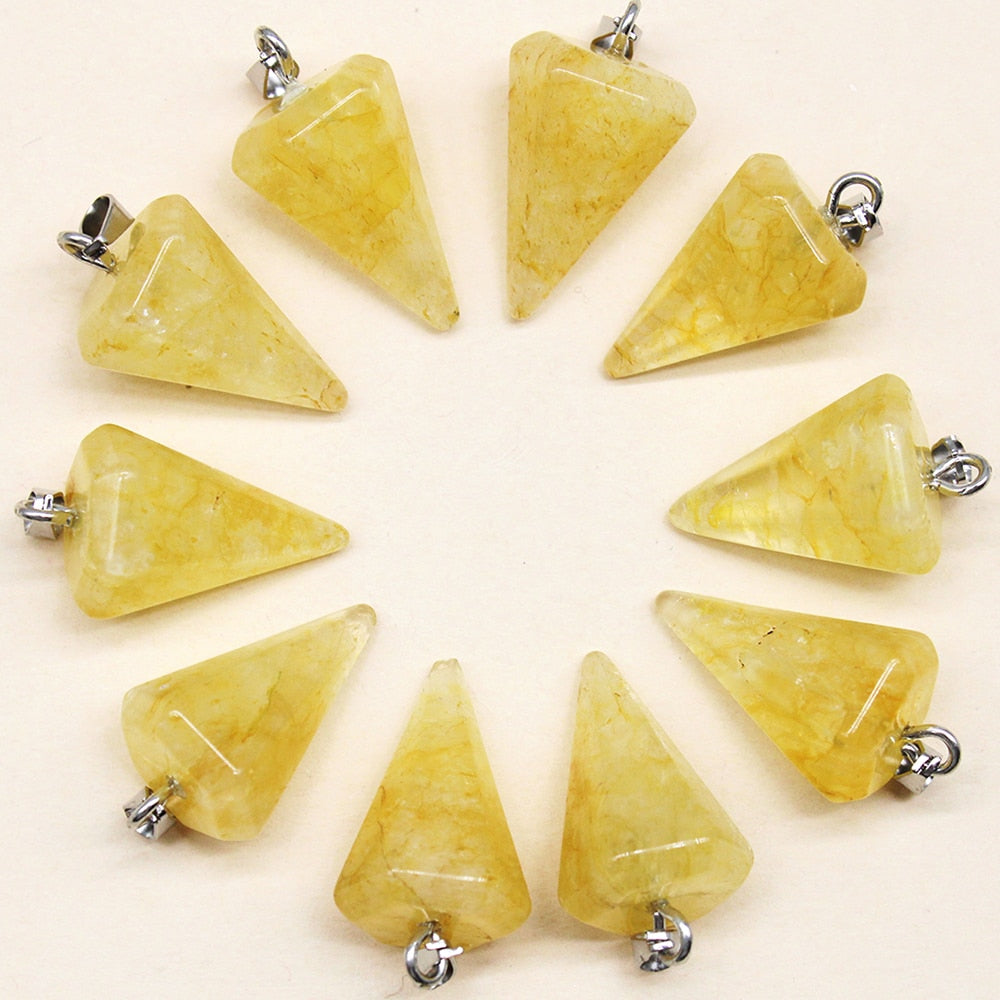 Reiki Natural Stone To Make Beautiful Pendants.