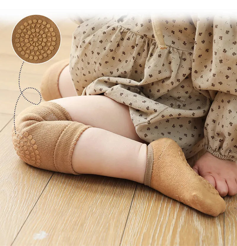 Baby Anti Slip Socks And Knee Pads For Crawling