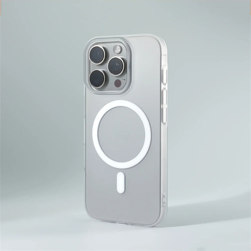 1.0 MM Ultra Thin Matte Magnetic Wireless Charge Hard PC Case For iPhone 17 16 15 14 Pro Max