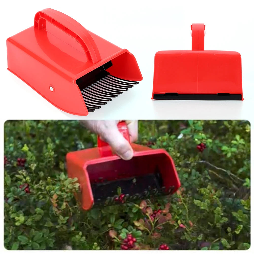 Ergonomic Plastic Berry Picker Rake with Metal Comb