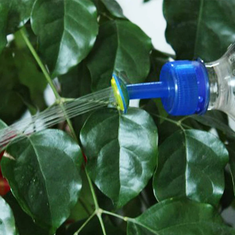 Plant Watering Spray-Head Attachment That Fits Soft Drink Bottles.