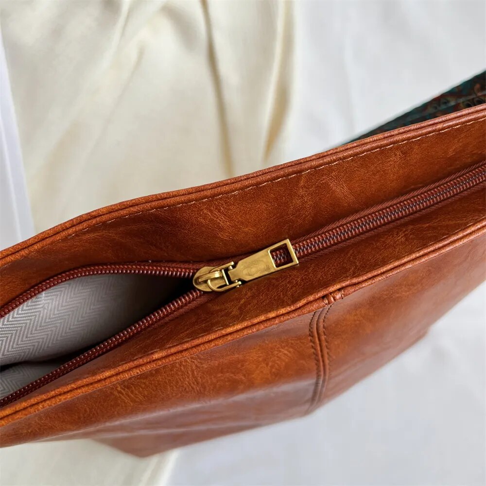 MOODS Soft PU Leather Designer Luxury Shoulder Bag.