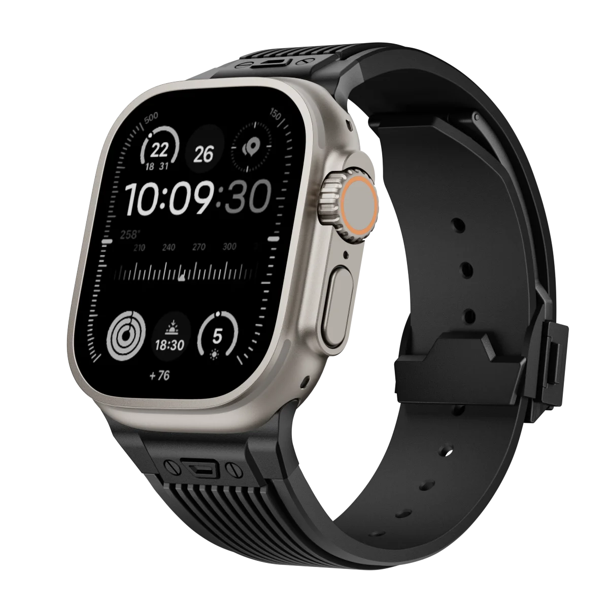 Silicone Sports Strap for Apple Watch Ultra 2/1 49mm Series 9 8 7 45mm 44mm Or IWatch 6 5 4 3 Se 44mm 42mm