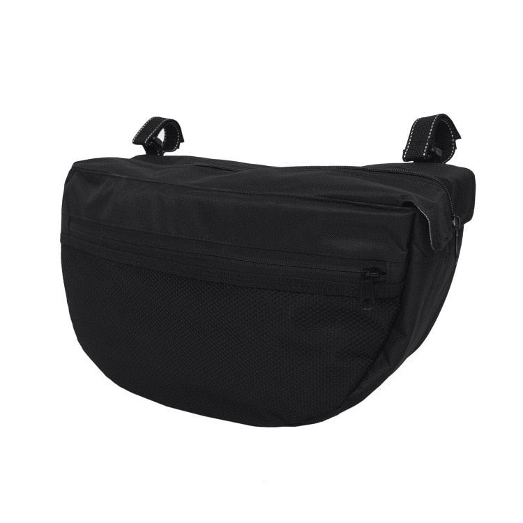 Stroller organizer bag for diapers, baby bottles and toys.