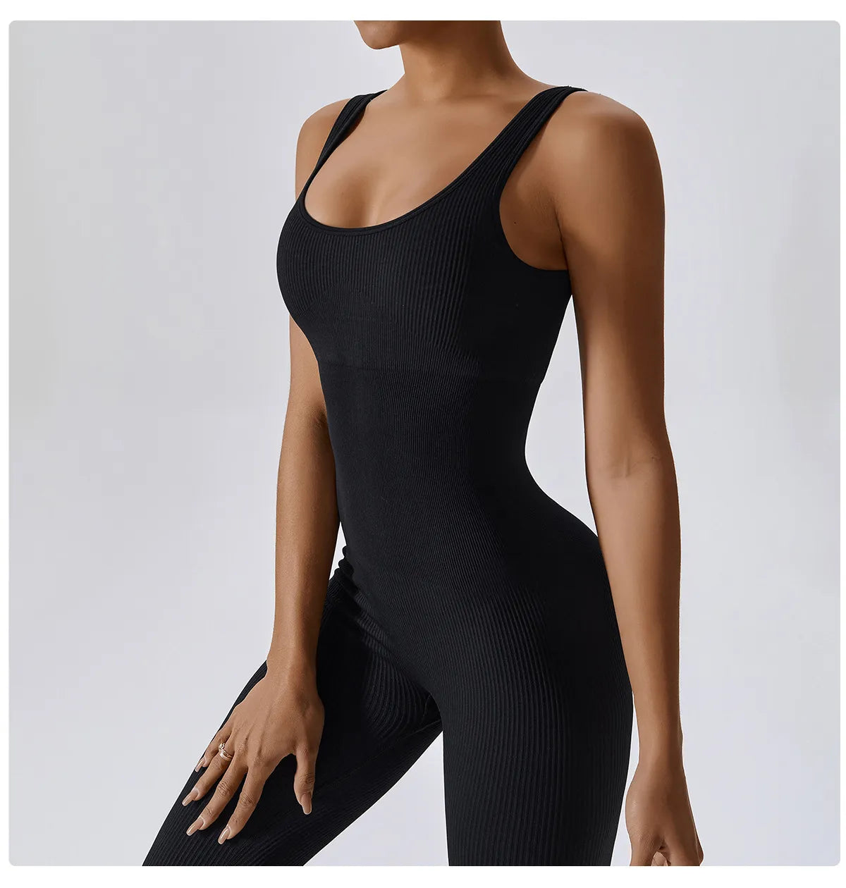 Women's Yoga One Piece Workout Bodysuit With Push up Bra