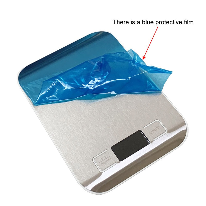 Stainless Steel LCD Digital kitchen weigh Scales 5kg 10kg/1g.