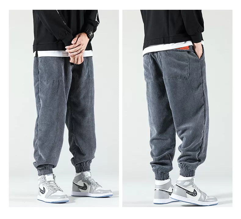 HIQOR Men's Corduroy Sweatpants