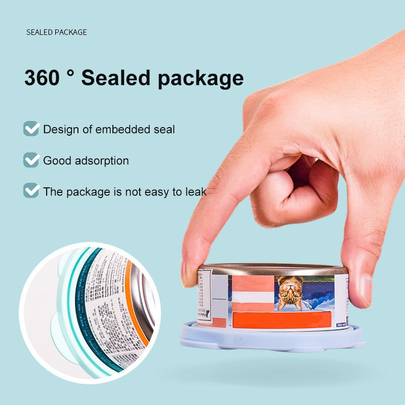 Silicone Pet Food Lid/Spoon.