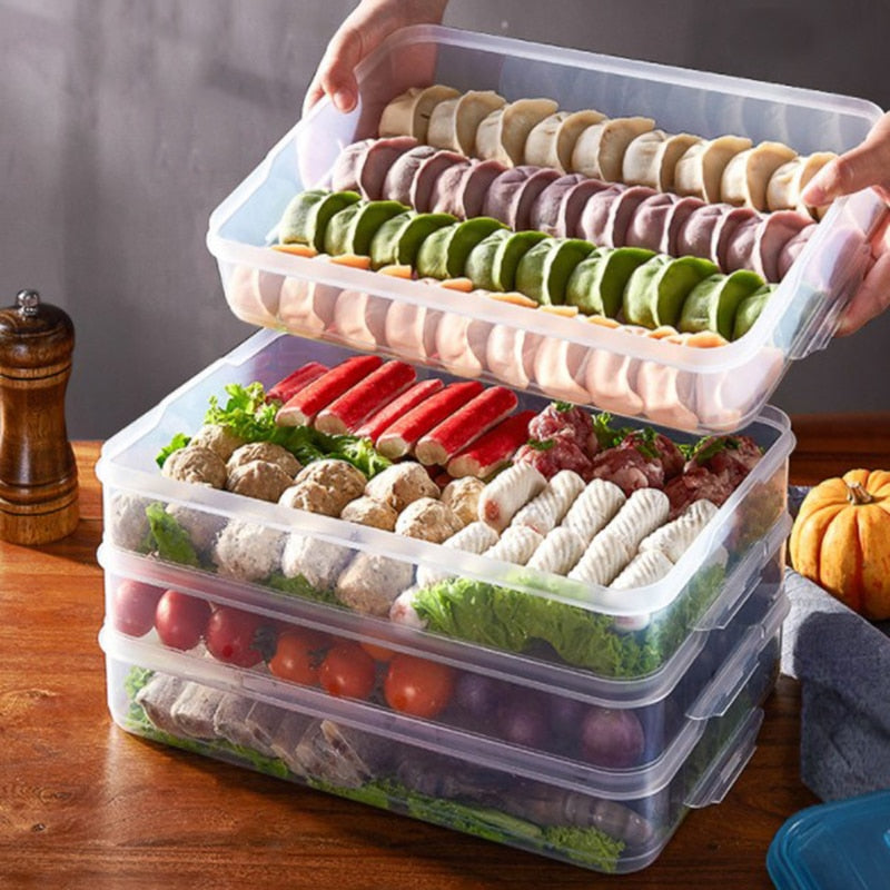 Stackable/Microwave Safe Refrigerator Food Storage Box.