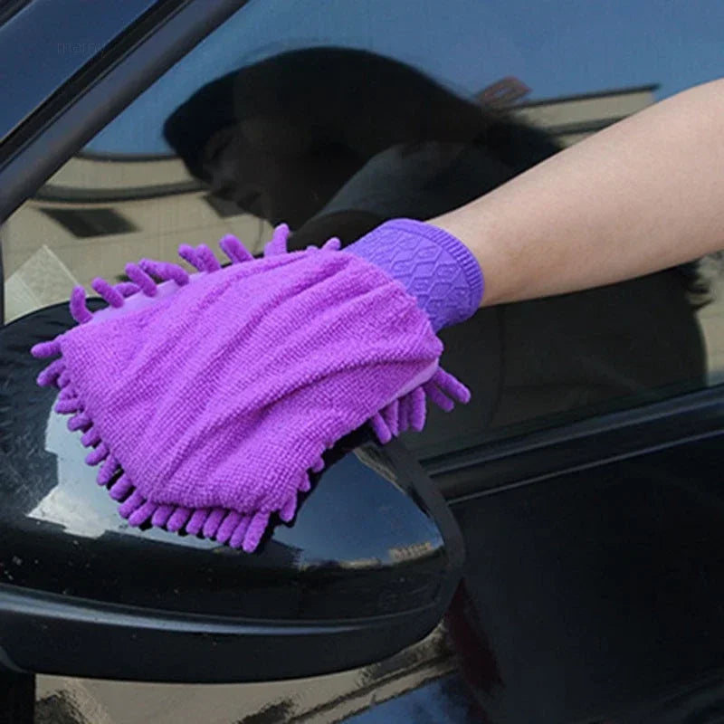 5PCS Double-sided Microfiber Washable Cleaning Mitt