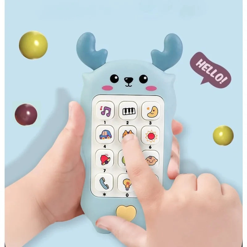 Children's Soft Plastic Music And Light Simulation Mobile Phone