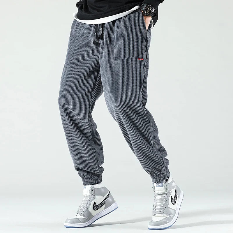 HIQOR Men's Corduroy Sweatpants