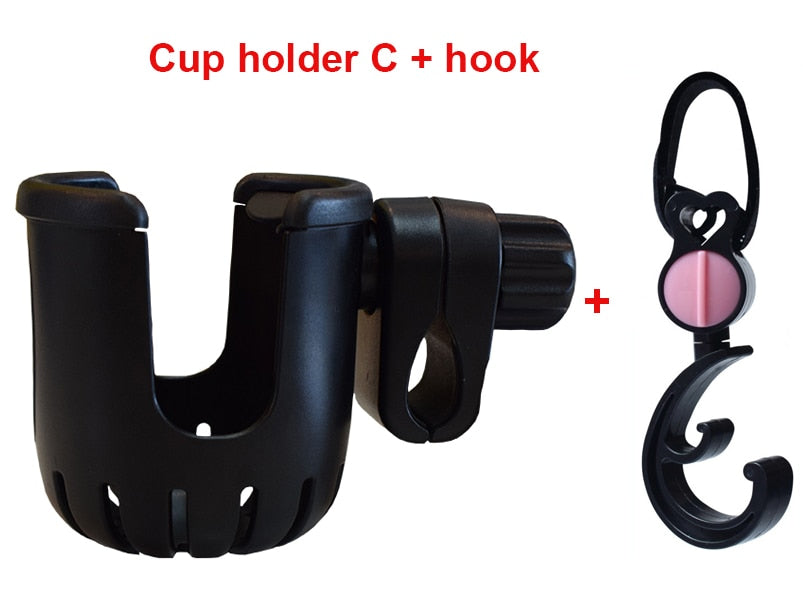 Baby Stroller mobile phone and drink holder.