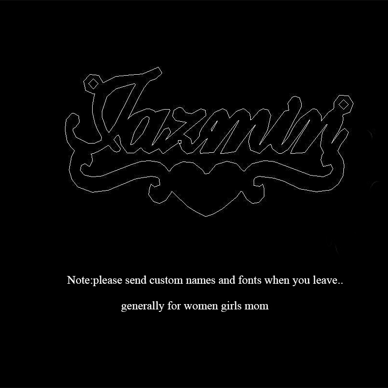 Vintage Custom stainless steel personalized necklace.