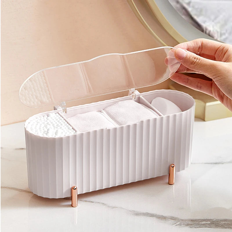Vanity Organizer For Cotton Pads To Remove Makeup