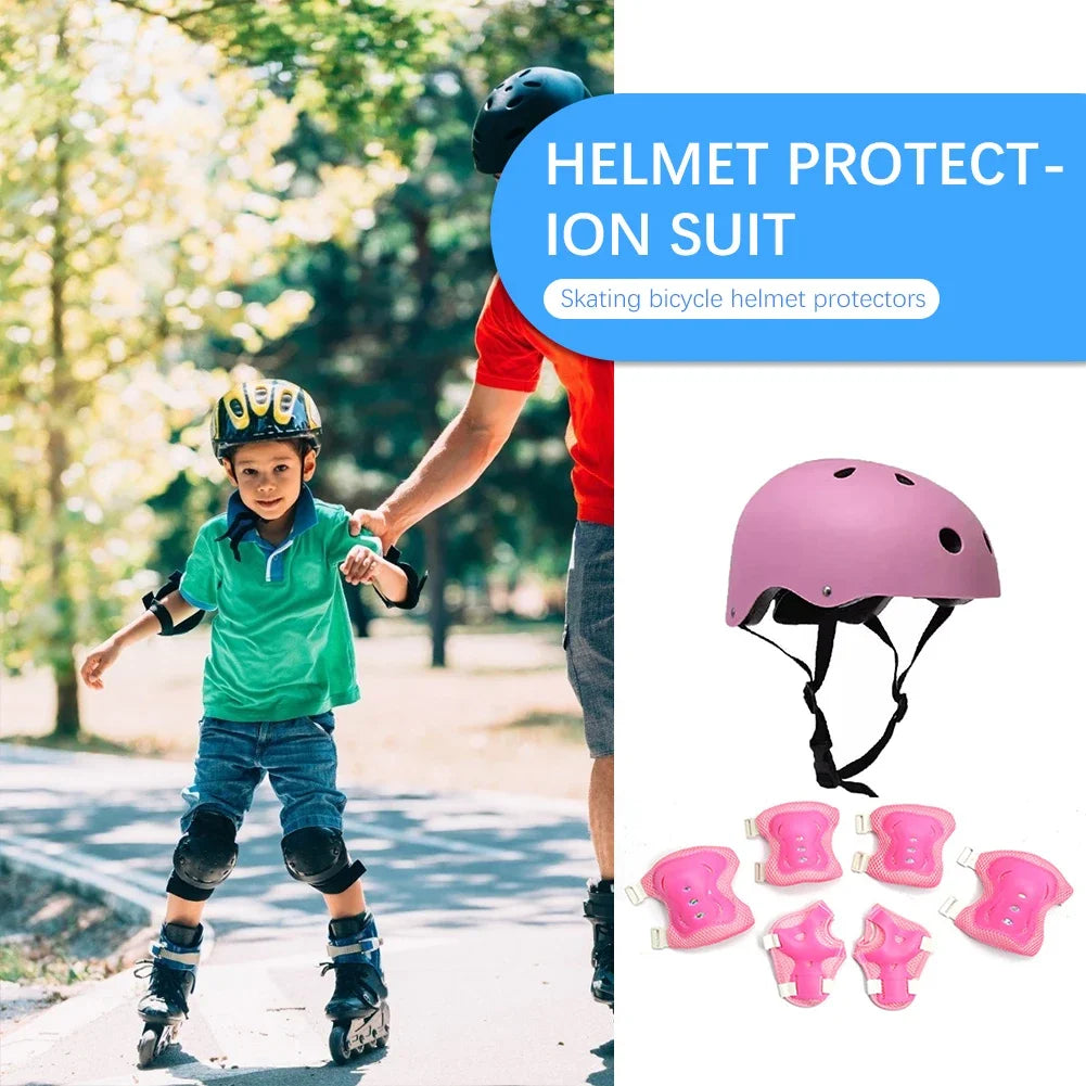 Children's Protective Body Gear And Breathable Helmet With EPS material for cushioning and shock absorption