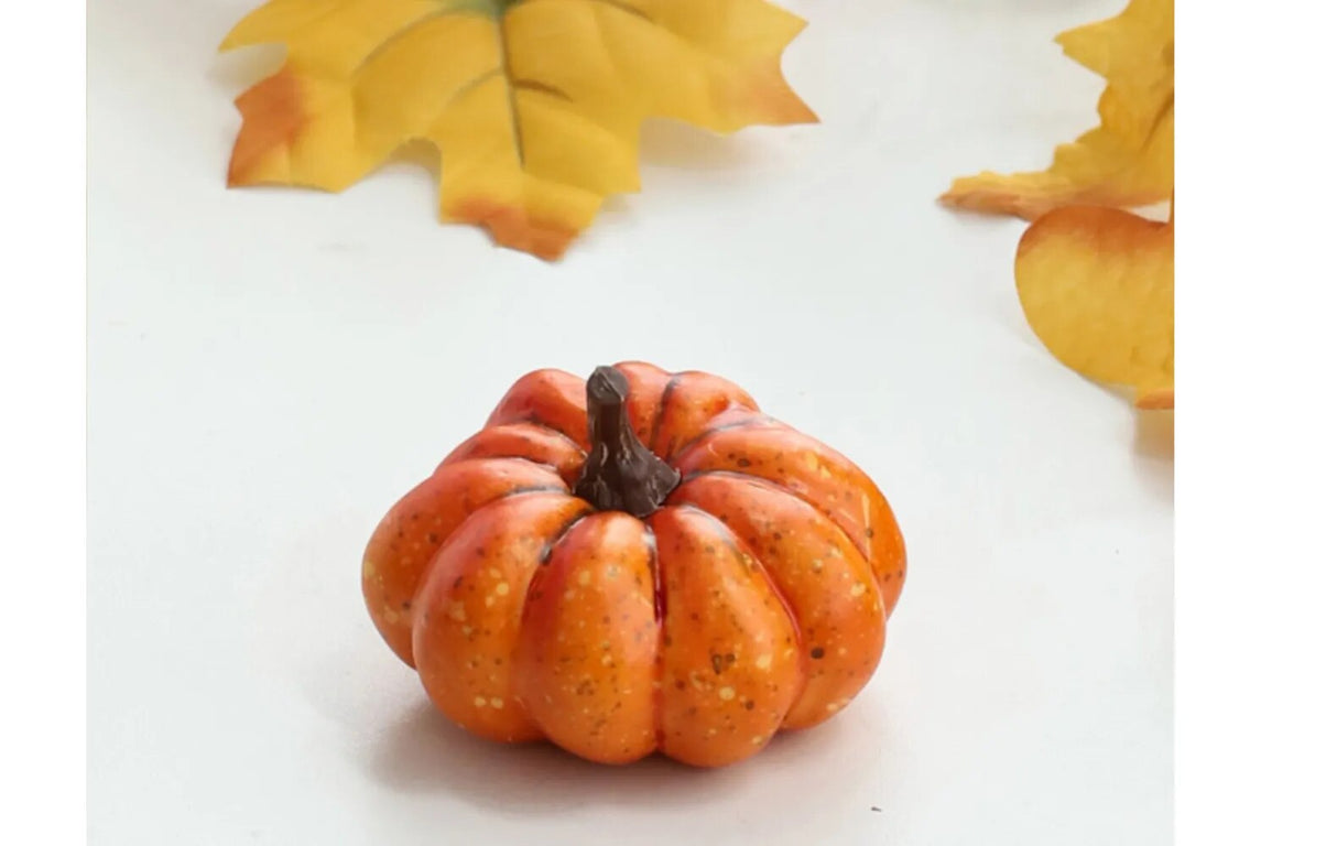 Mini Artificial Harvest Or Halloween Pumpkin Decorations.