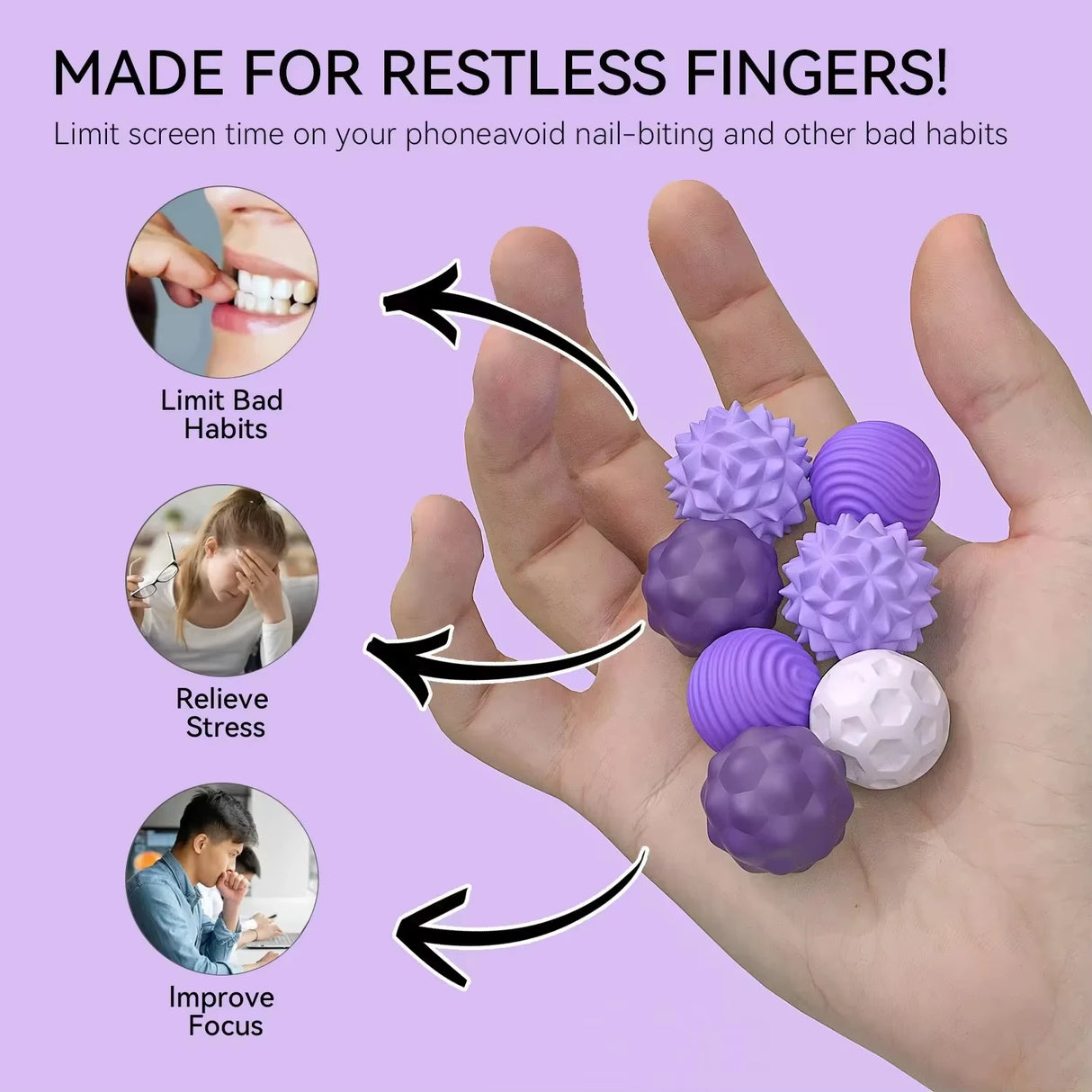 Magnetic Silicone Sensory Anxiety Relief Balls
