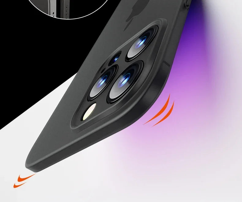 0.3mm Matte PP Hard Ultra Slim Phone Case For iPhone 17 16 15 14 Pro Max 16 Plus