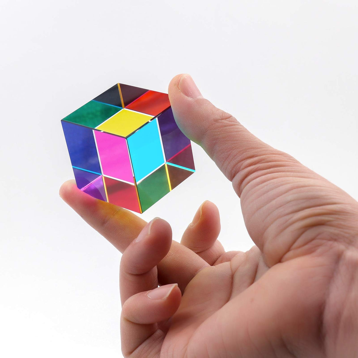 Crystal magic Color Cube Prism 30 50 60 40mm.