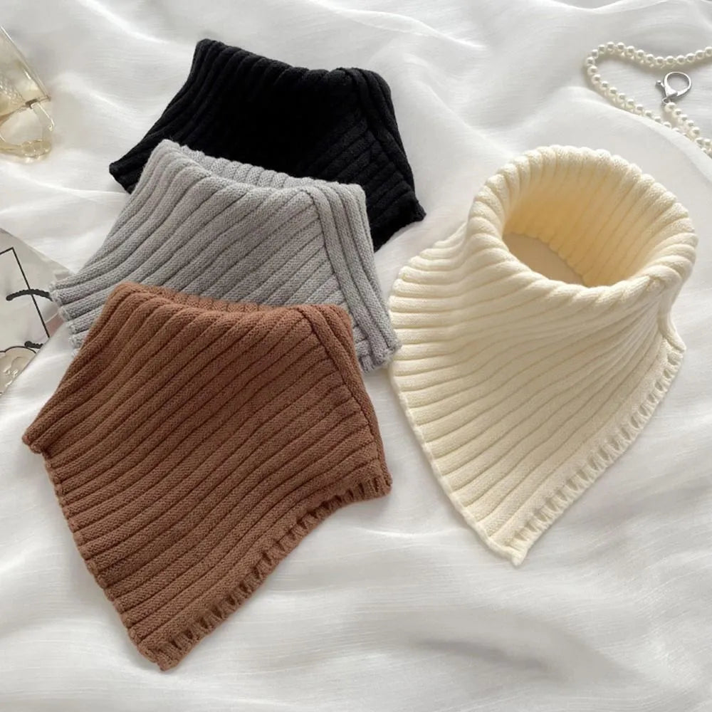Autumn/Winter Knitted Turtleneck Collar.