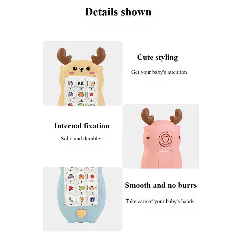 Children's Soft Plastic Music And Light Simulation Mobile Phone