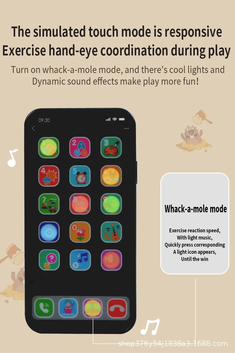 Children Multi-mode Touchscreen Simulation I phone