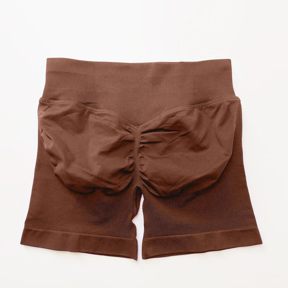 NCLAGEN 4.5" Women's Low Ribbed Band Scrunch Butt Seamless Impact Shorts