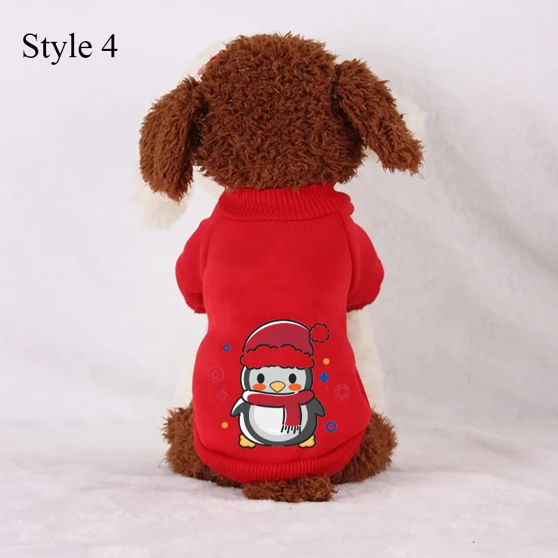 Christmas Fleece Pet Sweater.
