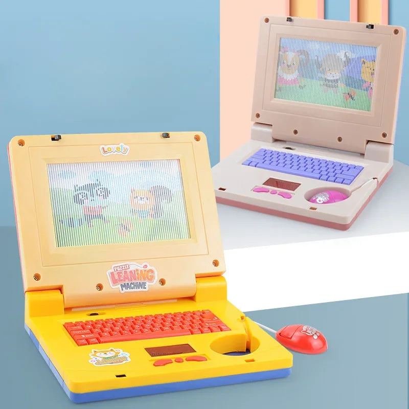Toddler Fake Laptop with Light Music Mouse