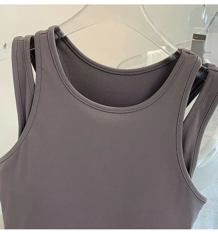 Women Sports Halter With Inner Padded Bra