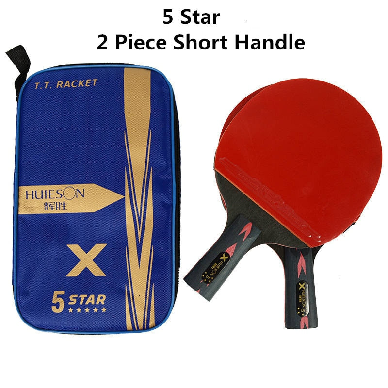HUIESON 5/6 Star 2Pcs Carbon Table Tennis OR Ping Pong Racket.